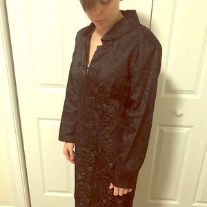 Dragon silk trench coat.